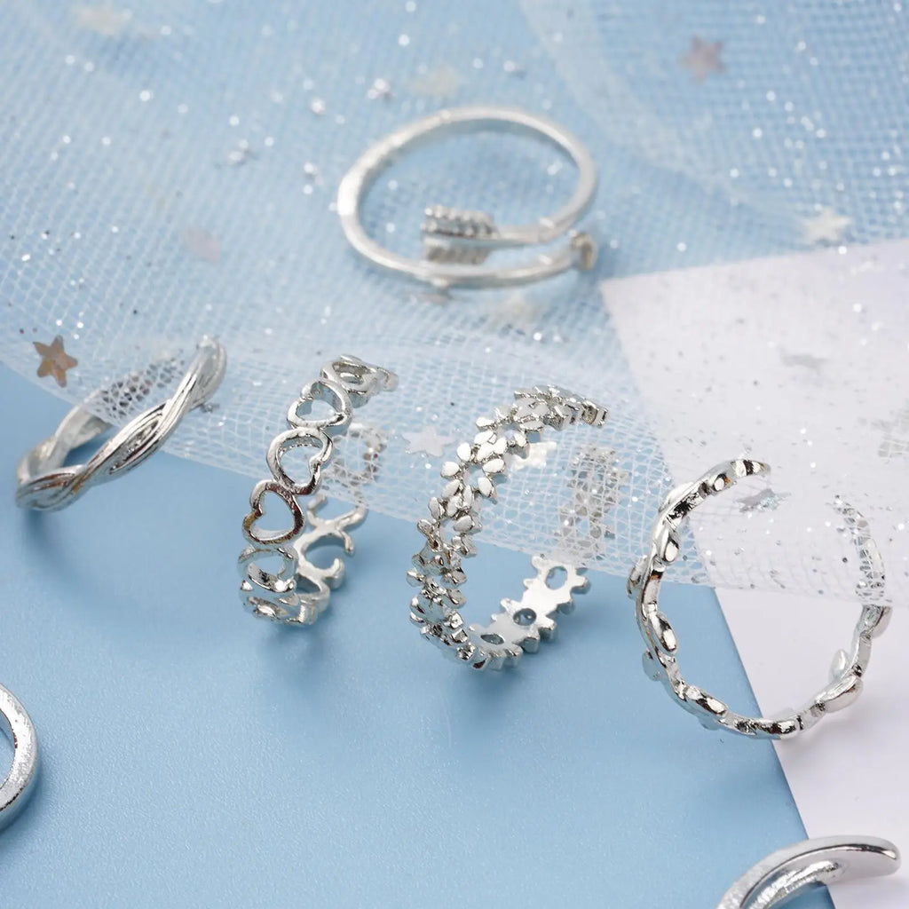 12pcs Adjustable Toe Rings