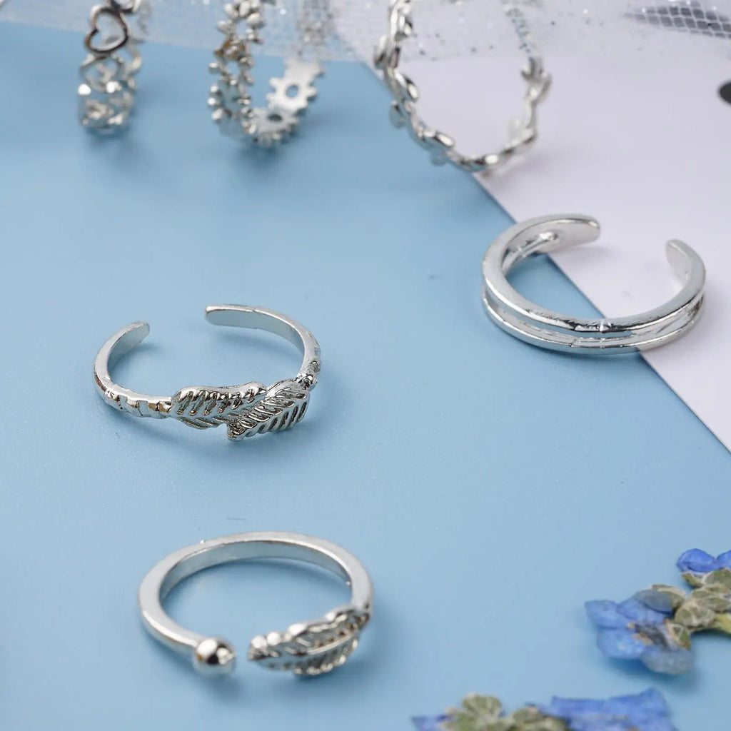 12pcs Adjustable Toe Rings