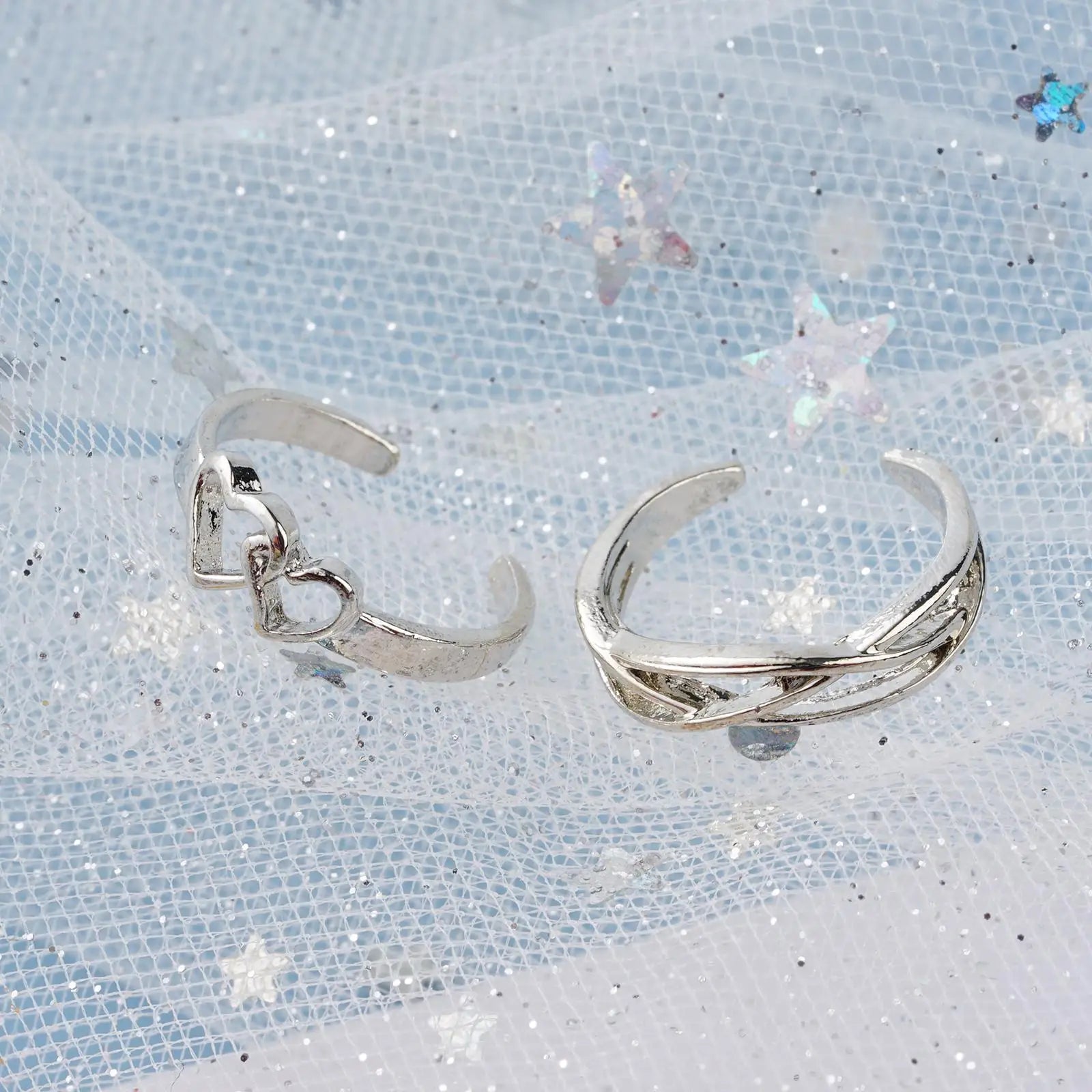 12pcs Adjustable Toe Rings