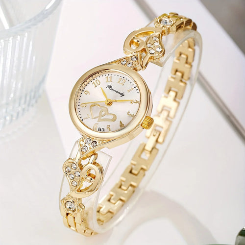 1/3PCS Damond Hearts Bracelet Watch